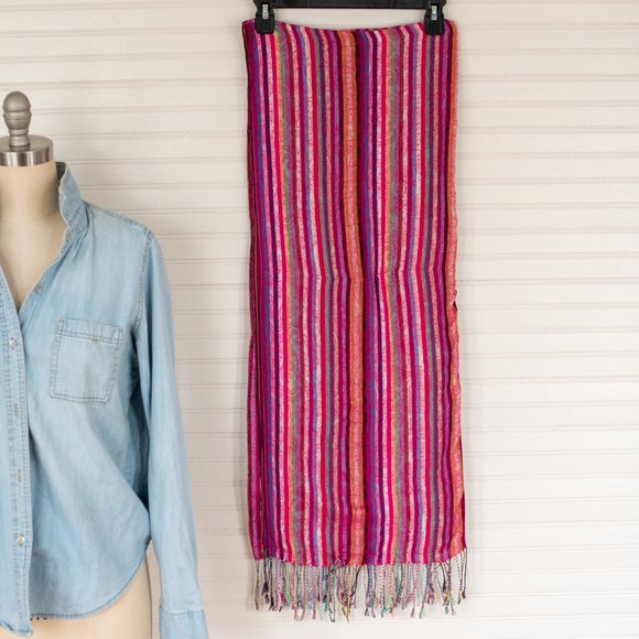 Multi-Color BOHO Scarf - Picture 2 of 7